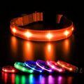 MASBRILL Leuchthalsband Hunde Aufladbar, LED Hundehalsband Leuchtend 3 Blinkende