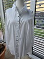 Edle Ulla Popken Sekection Tunika/Bluse, Größe 50/52, Weiß leicht glänzend, neu