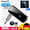 AUTO BLUE-TOOTH 5.0 WIRELESS-3.5MM KLINKE AUX EMPFÄNGER ADAPTER MUSIK AUDIO KFZ