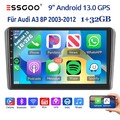 Für Audi A3 S3 RS3 8V 8P 2003-2012 32G Autoradio Android13 Carplay GPS NAVI RDS