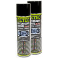 2x500ml PETEC Unterbodenschutz Schutz Bitumen Schwarz Spray Langzeitschutz 73150
