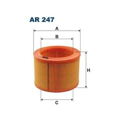 1x Luftfilter FILTRON AR 247 passend für CITROËN FORD LADA PEUGEOT