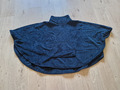 Blauer Damen Niki Poncho ganz flauschig weich ( Markenlos ) 130 X 70 cm