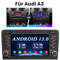 DAB+ 32G Android 13 Carplay Autoradio GPS Navi SWC USB Für Audi A3 S3 RS3 8V 8P