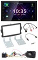 JVC DAB 2DIN Lenkrad Bluetooth USB Autoradio für Dacia Sandero ab 2013 schwarz