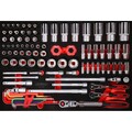 KS TOOLS 1/4'' + 3/8'' + 1/2'' Steckschlüssel-Satz, 92-tlg, Zoll