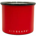 Airscape Edelstahl-Aromabehälter Klein Kaffeedose Aufbewahrungdose Rot Matt