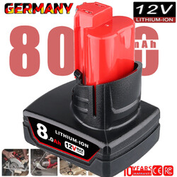2X Akku Für Milwaukee 12 V M12B2 Lithium 3.5 Ah M12-18C Ladegerät 48-11-2401 NEU