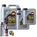 Motoröl 5W40 LIQUI MOLY Top Tec 4100 8L+BOSCH Ölfilter +Spülung +Cera Tec