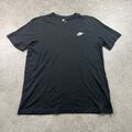 The Nike T-Shirt schwarz kleines Logo Baumwolle Herren M