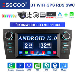 Für BMW 3er E90 E91 E92 E93 DAB+ KAM Android 13 Carplay Autoradio GPS Navi WIFI