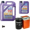 MAHLE Ölfilter 6 L LIQUI MOLY 5W-40 Leichtlauf High Tech für Audi A4 1.6 1.8 T
