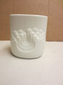 kleine edle Vase Thomas weisse Porzellan ca 8 cm groß Wellen Muster