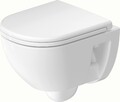 Duravit D-Code Wand-WC Compact, Tiefspüler, rimless, 370x480x360mm, Weiß