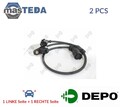 120-02-037 ABS SENSOR DREHZAHLFÜHLER VORNE LORO 2PCS FÜR VW SHARAN