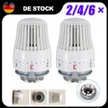 6 Stk Thermostatkopf Heizkörper Regler Thermostat Kopf  Heizung Ventil M30 x 1,5
