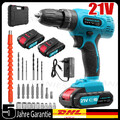 21V Akkuschrauber Set 3 in 1 Akku-Schlagbohrschrauber Bohrmaschine+2 Akkus DHL