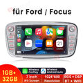 DAB+Android 13 Autoradio Carplay GPS BT Navi Für Ford Focus MK2 Mondeo C S Max