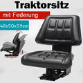 Traktorsitz mit Federung Schleppersitz Staplersitz Baggersitz Gabelstaplersitz