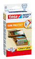 tesa Fliegengitter Comfort + Powerstrips für Dachfenster, mit Sonnenschutz 55924