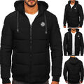 Jacke Winterjacke Steppjacke Wärmejacke Basic Classic Sport Herren BOLF Kapuze