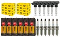 6x HELLA Zündspule +6x NGK Zündkerze V-Line passend für Porsche 911 Targa 996