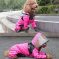 Mit Reflektierend Geschirr Haustier Hund Hundejacke Welpen Regenmantel