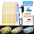 12V 24V COB LED Streifen WW/NW/CW Stripe Lichtband Lichterkette Selbstklebend