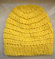 🍭🧡HANDMADE #DIY #Kinder #Strickmütze mit Struktur-Muster Cotton Gelb One Size