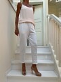 Fabiana Filippi Hose, Freizeithose, Farbe: weiß, Größe: IT 38 D 34 - 36