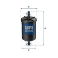 UFI Kraftstofffilter 31.948.00 Filtereinsatz für RENAULT PEUGEOT OPEL FIAT P17 3