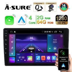 DAB+ Android 14 Radio Carplay DSP GPS Navi Kam für Suzuki Grand Vitara 1999-2005