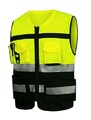 Warnweste Sicherheitsjacke Sicherheitsweste mit Reißverschluss-reflektierender