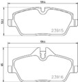 BREMBO P 06 091E Bremsbelagsatz, Scheibenbremse für BMW