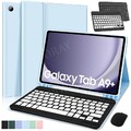 Für Samsung Galaxy Tab S9 FE S8 S7 S6 Lite A9+ A8 A7 QWERTZ Tastatur Maus Hülle