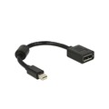 Delock Adapterkabel mini DisplayPort Stecker auf DisplayPort Buchse