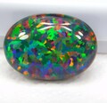 10,00 ct natürlicher äthiopischer schwarzer Opal, 3D Regenbogen Multi-Feuer, ...