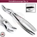 Dental Extraktionszange Fig. 51 Zahnzange Oberkiefer Unterkiefer Molaren Zange
