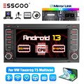 Carplay Autoradio Android 13 2+64G GPS NAVI Cam Für VW Touareg Transporter V T5