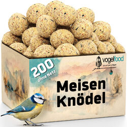 Meisenknödel Vogelfutter Wildvogelfutter Fett Ganzjahresfutter HK Österreichfreie Wahl 100 o. 200 Stck mit /ohne Netz  zum Toppreis