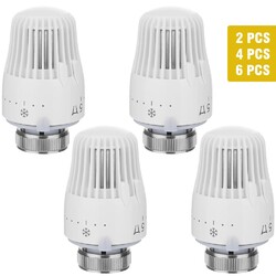 2-6Stk Thermostatkopf Heizkörper Regler Thermostat Kopf Heizung Ventil M30 x 1,5
