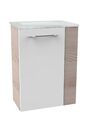 Gäste WC Set SBC 2-tlg 45 cm Badmöbel Badezimmerschrank Weiß Fackelmann B.CLEVER