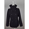 H&M Damen Jacke Kurzmantel 38 M schwarz Basic Herbst Winter