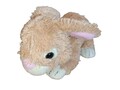 Stofftier Kuscheltier Hase TCM Tchibo Hellbraun Rosa Liegend 