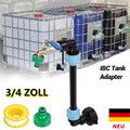 IBC Schwanenhals 3/4 " Auslaufhahn Regenwassertank Regenfass Container Adapter