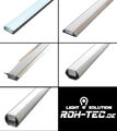 LED Aluminium Profil 1m zur Auswahl Aluprofil Schiene f. LED Strip opal/matt
