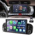 DAB+ 7" Autoradio Android 15 Für FIAT PANDA 2013-2020 Carplay GPS WIFI KAM 4+64G