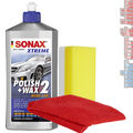 Sonax XTREME Polish+Wax 2 Hybrid NPT 500ml Politur & Wachs + Schwamm + Tuch