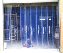 PVC - Lamellenvorhang transparenter Streifenvorhang vormontiert Lager Stall  20 cm Breite Lamellen  ***Maßanfertigung***
