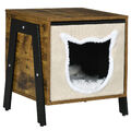 Katzenhaus Katzenhöhle mit Kissen, Katzenhütte Katzenbett für Katzen bis 5 kg